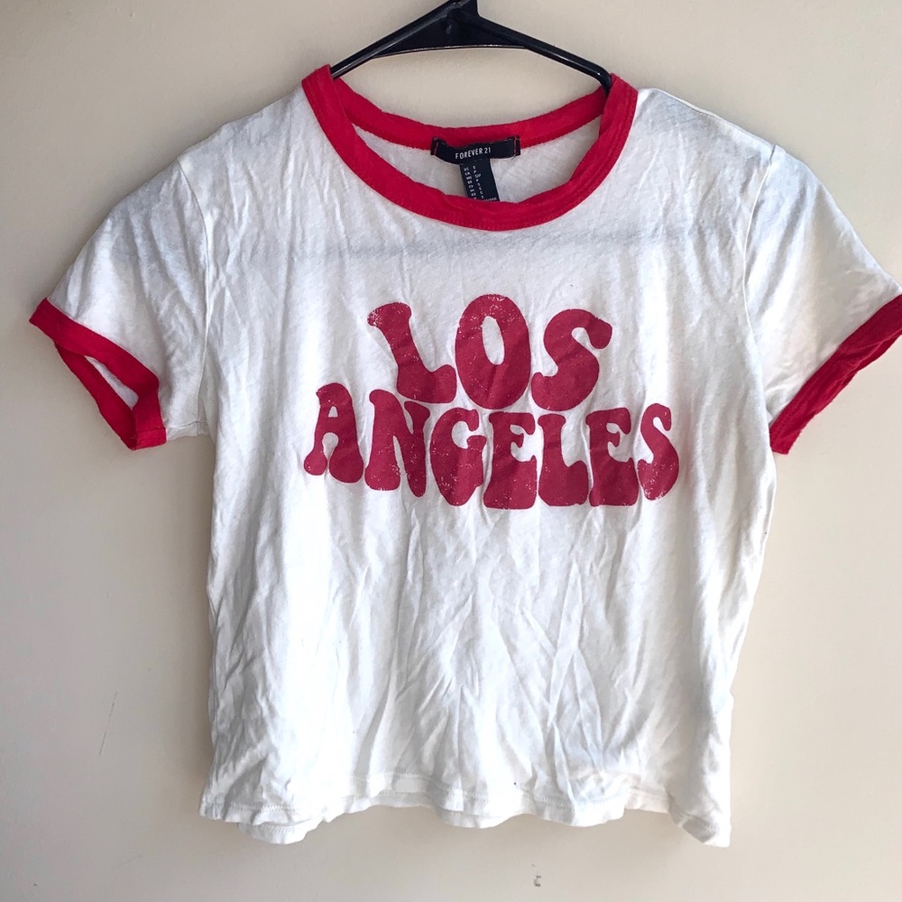 Forever21 Los Angeles Short Sleeve Top